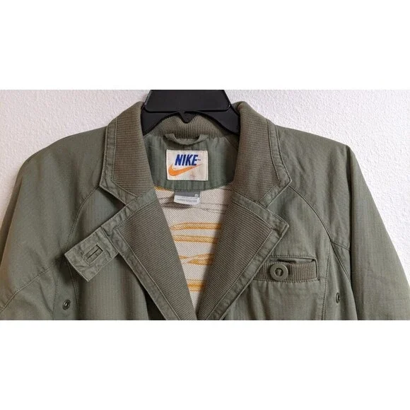 Women's NIKE Sportswear Jacket Terry Lined w/ Metal Sneaker Rainbow Charm Small - Picture 3 of 16